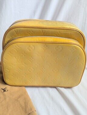 Louis Vuitton Murray Monogram Vernis Yellow Backpack Bag